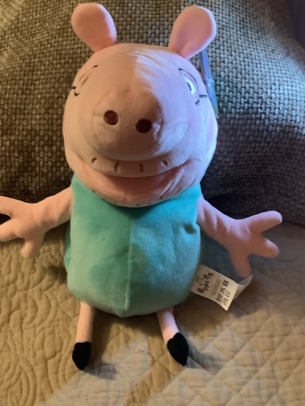 Peppa Pig Plush Toy Pink and Teal